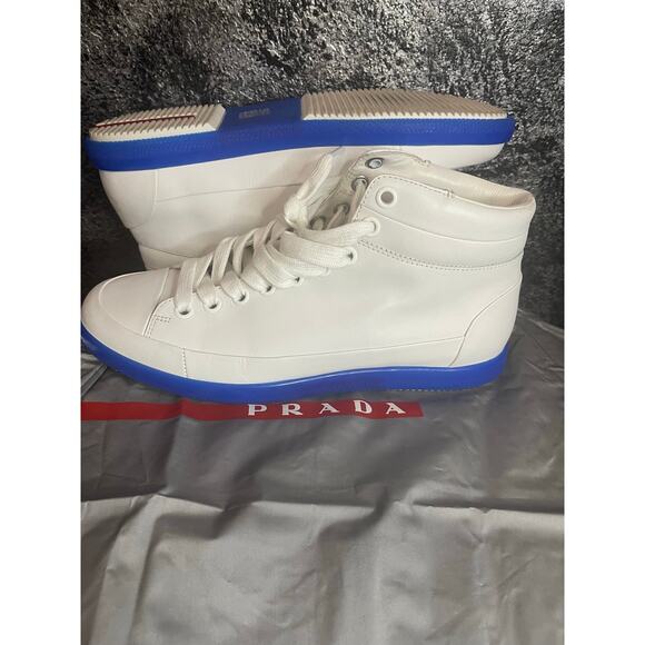 Prada Neon Midsole High Top Sneakers - Picture 1 of 5